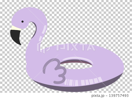火烈鳥花車的插圖 139757493