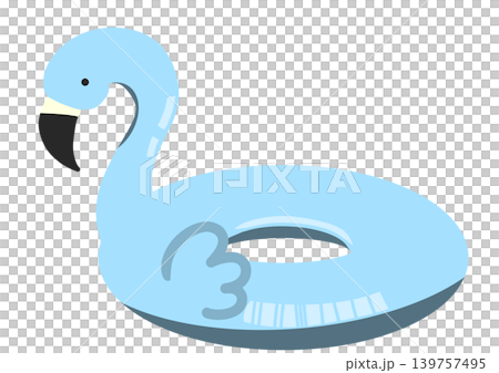 火烈鳥花車的插圖 火烈鳥花車的插圖 139757495