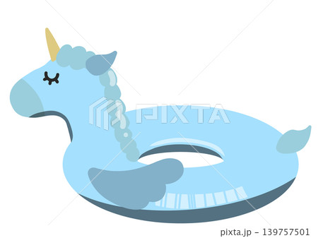 ユニコーンの浮き輪のイラスト ユニコーンの浮き輪のイラスト 139757501