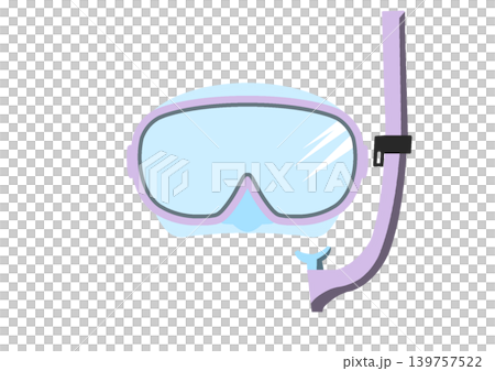Purple snorkel goggles Purple snorkel goggles 139757522
