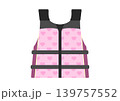 ピンク色のライフジャケットのイラスト 139757552