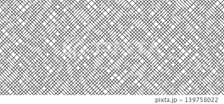 Woven textile seamless pattern. Black and white lattice basket background. Repeating geometric weave rattan texture. Repeated canvas fabric material wallpaper. Textile grid surface backdrop. Vector Woven textile seamless pattern. Black and white lattice basket background. Repeating geometric weave rattan texture. Repeated canvas fabric material wallpaper. Textile grid surface backdrop. Vector 139758022