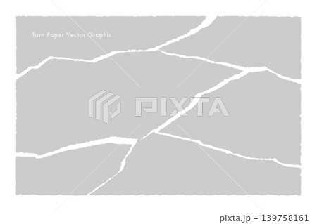 破れた紙のベクター・グラフィック素材(Grey) 破れた紙のベクター・グラフィック素材(Grey) 139758161