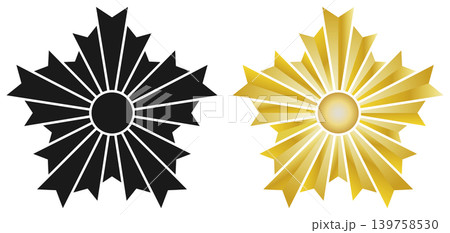 旭日章 ブラック&ゴールド 旭日章 ブラック&ゴールド 139758530