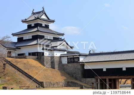 青空と白河小峰城 青空と白河小峰城 139758644