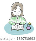 本を読む女の子 139758692