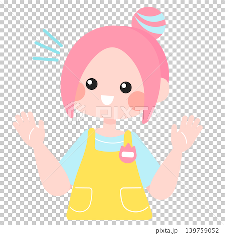 A cheerful and lively nursery school teacher A cheerful and lively nursery school teacher 139759052