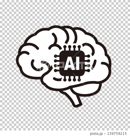 人工智慧大腦圖示 | 人工智慧、機器學習、神經網路、生成式人工智慧 人工智慧大腦圖示 | 人工智慧、機器學習、神經網路、生成式人工智慧 139759215