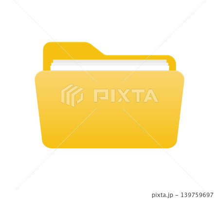 フォルダー ベクターアイコンイラスト(開く) フォルダー ベクターアイコンイラスト(開く) 139759697