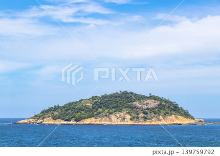 Urca Beach Tropical Island Paradise Panorama Rio de Janeiro Brazil. 139759792