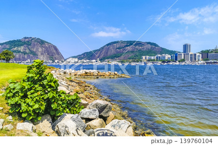 Botafogo Beach Flamengo Urca cityscape panorama Rio de Janeiro Brazil. 139760104