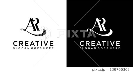 AR or RA initial letter logo design vector template AR or RA initial letter logo design vector template 139760305