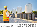 Engineer or technician work at small modular nuclear reactors 139760553