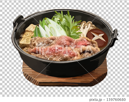 すき焼き鍋(鍋敷き付き) すき焼き鍋(鍋敷き付き) 139760680