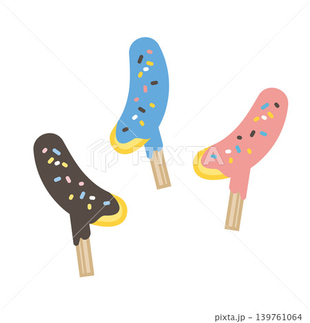 チョコバナナのイラスト チョコバナナのイラスト 139761064