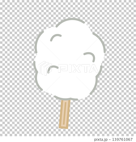 シンプルなわたあめのイラスト 139761067