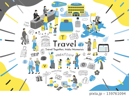 旅行を楽しむ家族 旅行を楽しむ家族 139761094