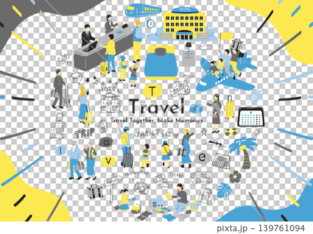 旅行を楽しむ家族 旅行を楽しむ家族 139761094