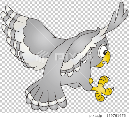 Hand-drawn animal illustration ☆ Owl Hand-drawn animal illustration ☆ Owl 139761476
