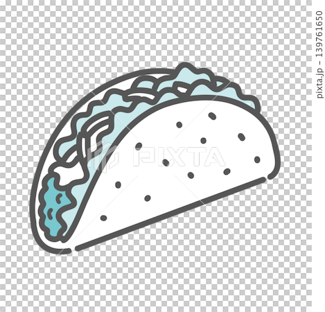 Illustration of tacos (junk food/fast food) Illustration of tacos (junk food/fast food) 139761650