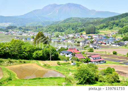 飯綱町芋川より飯縄山(飯綱山)／霊仙寺山方面を望む(長野県飯綱町)【2026.5】 139761733