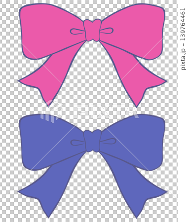 Pink and blue ribbons Pink and blue ribbons 139764461