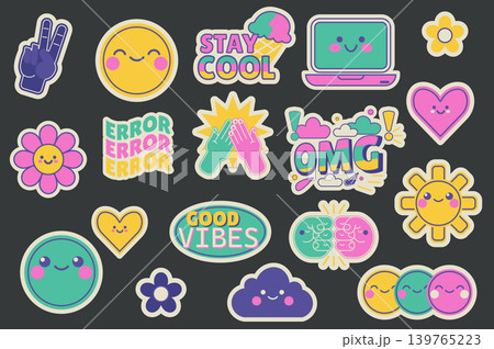 Retro Y2K Stickers Retro Y2K Stickers 139765223