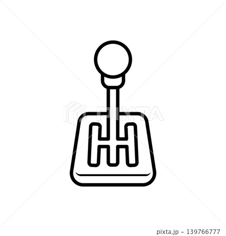 Vintage Manual Gear Shifter Stick Icon Vintage Manual Gear Shifter Stick Icon 139766777