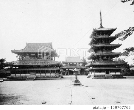 日本の国宝 法隆寺金堂・中門・五重塔 日本の国宝 法隆寺金堂・中門・五重塔 139767763