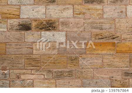 Vintage Aged Stone Masonry Wall Texture Background Vintage Aged Stone Masonry Wall Texture Background 139767864