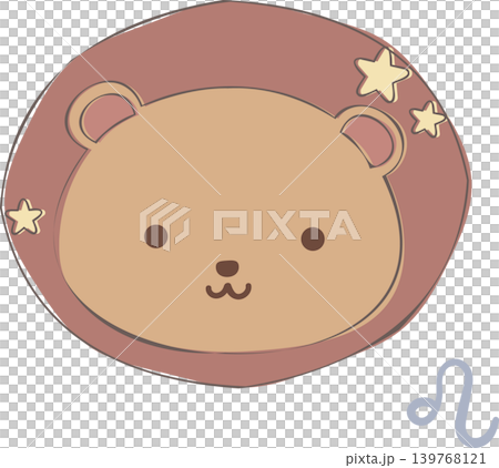 Stylish Leo-themed illustration materials Stylish Leo-themed illustration materials 139768121