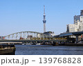 隅田川から望む東京スカイツリーと隅田川橋梁（総武本線） 139768828