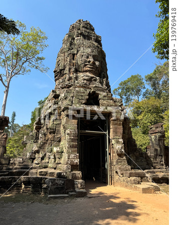アンコール遺跡群のタ・プローム西門、2026年1月 アンコール遺跡群のタ・プローム西門、2026年1月 139769418