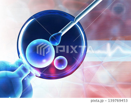 In vitro fertilization on medical background In vitro fertilization on medical background 139769453