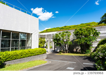 調布市総合体育館の入口　神代植物公園 自由広場　東京都調布市深大寺北町 139769968