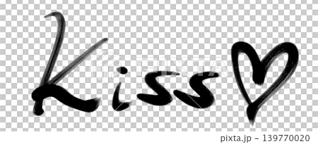 Kiss's handwritten text Kiss's handwritten text 139770020