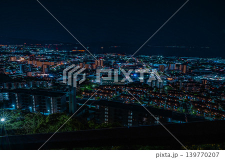 広島　鈴が峰公園からの夜景 139770207