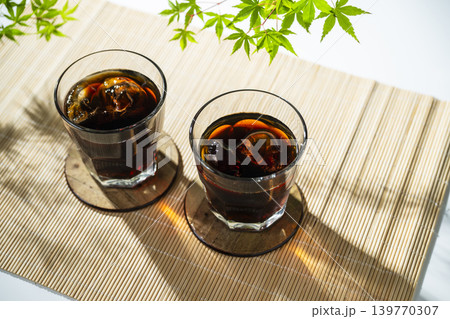 アイスコーヒー　和風イメージ 139770307