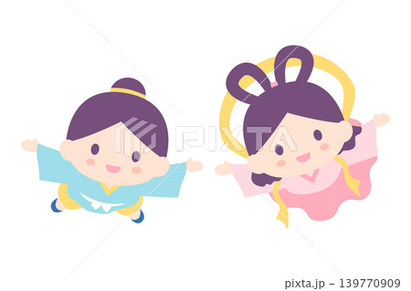彦星と織姫のかわいいイラスト 139770909