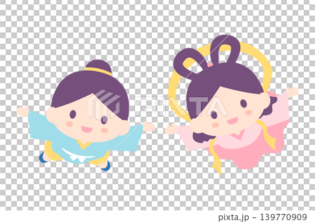 彦星と織姫のかわいいイラスト 139770909