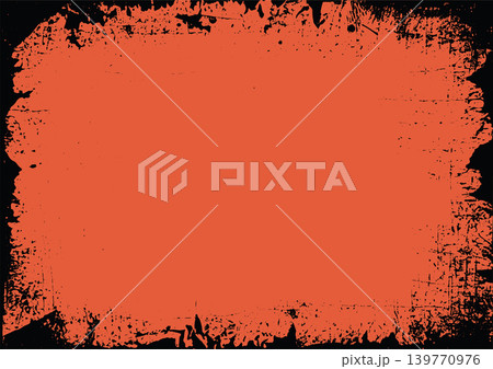 A3 Halloween orange background with distressed grunge black border, splatters and rough edges A3 Halloween orange background with distressed grunge black border, splatters and rough edges 139770976