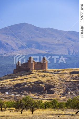 La Calahorra castle with Sierra Nevada, Andalusia, Spain La Calahorra castle with Sierra Nevada, Andalusia, Spain 139771846