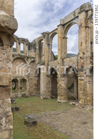 Ruins of Alet les Bains Abbey in France showing arches and columns Ruins of Alet les Bains Abbey in France showing arches and columns 139771962