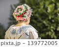 Detail of folk costume, Rakvice, Southern Moravia, Czech Republic 139772005
