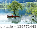 「白川湖の水没林」のカヌーツアー(山形県飯豊町、4月下旬) 139772443