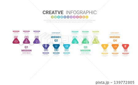 Annual Project Workflow Diagram 12 Steps Business Process Timeline for Executive Presentation Flat Design. Annual Project Workflow Diagram 12 Steps Business Process Timeline for Executive Presentation Flat Design. 139772805