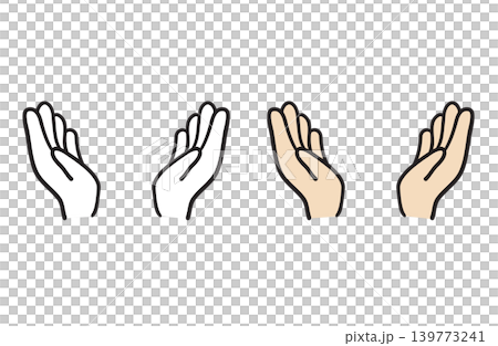 Illustration of outstretched hands, supporting Illustration of outstretched hands, supporting 139773241