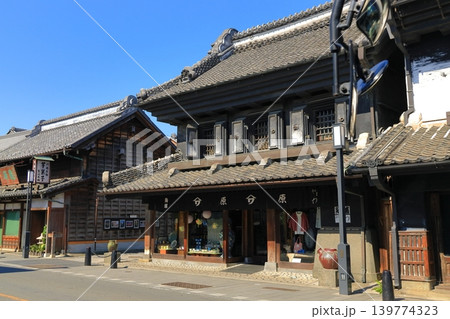 埼玉県川越市　小江戸川越の蔵造りの町並み 139774323