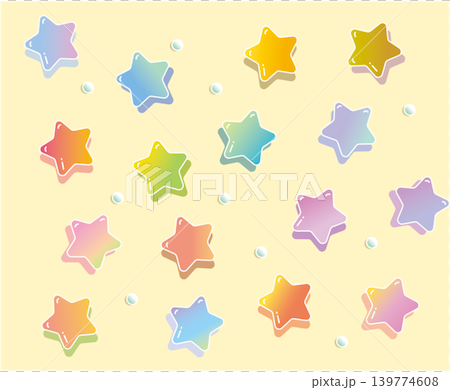 colorful star background material 139774608