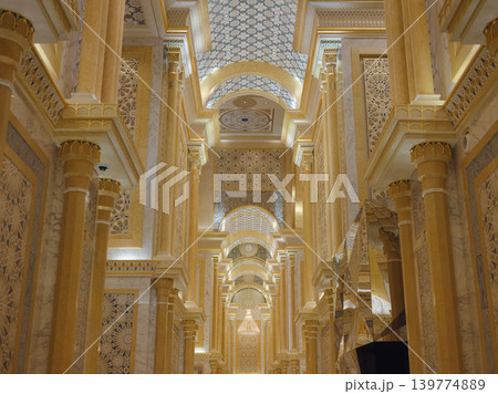 Abu Dhabi, UAE January 15, 2024 Qasr Al Watan Palace Grand Hall Interior 139774889